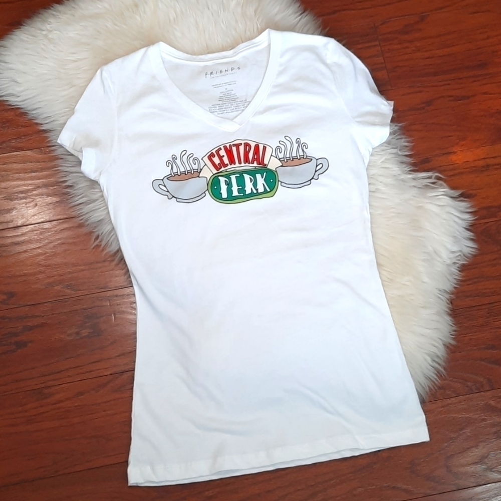 Friends Central Perk V neck Fitted Tshirt